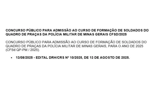 edital pmmg